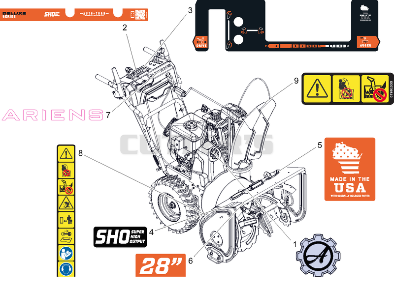Decals - 28" - SHO