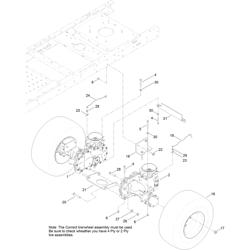Hydro Transaxle and Rear Wheel Assembly