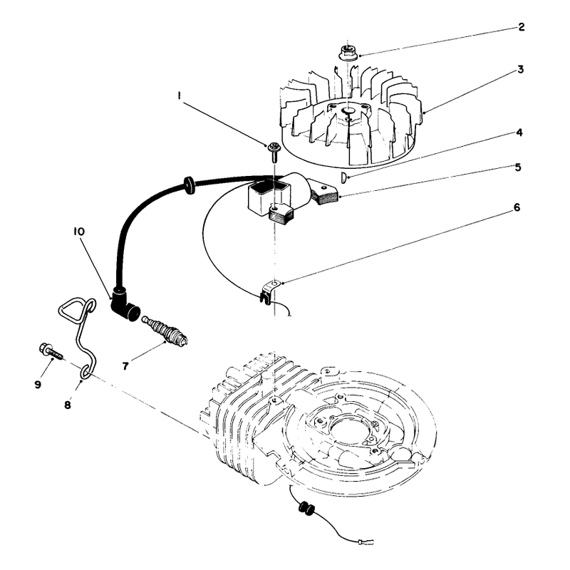 Flywheel and Magneto Assembly