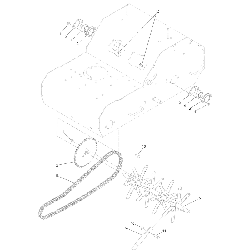 Tine Wheel Assembly