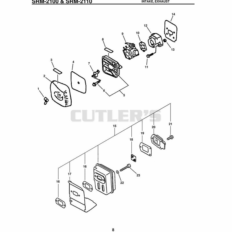 & Srm-2110 Intake, Exhaust