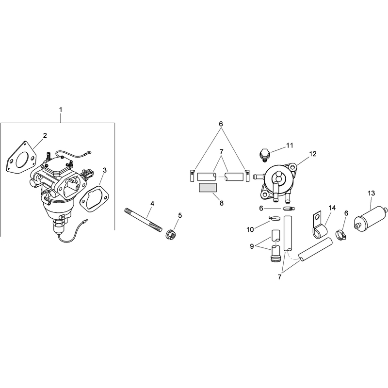 Fuel System Assembly  Kohler SV820-0012
