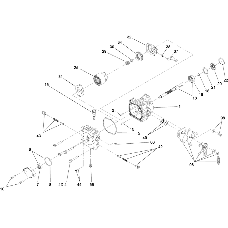 Hydraulic Pump Assembly No 115-1283 and 115-1284
