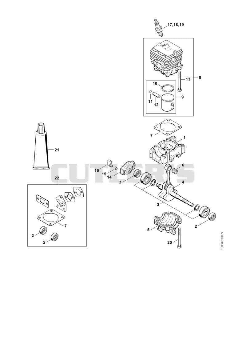 Crankcase, Cylinder