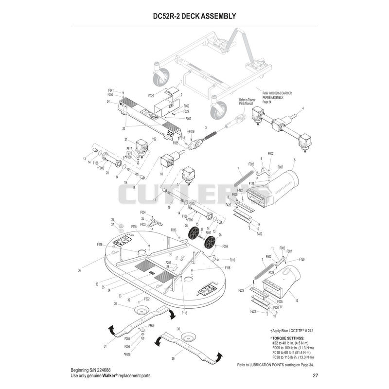 DC52R-2 Deck Assembly