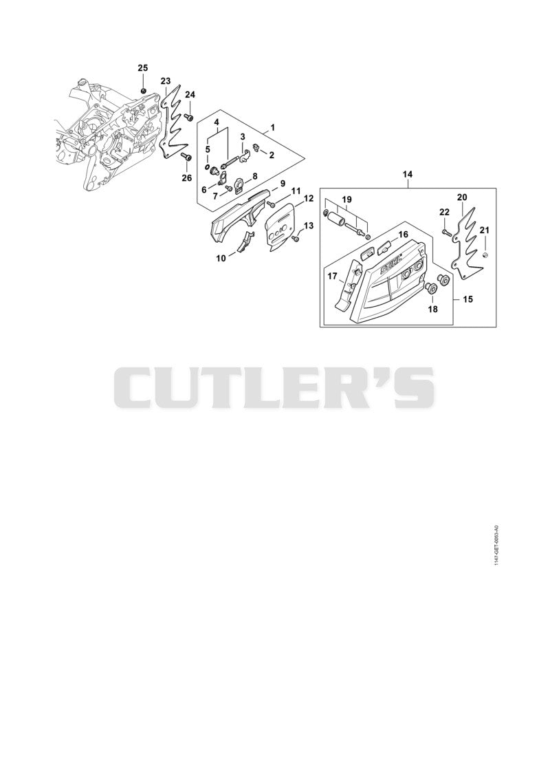 Chain tensioner, Chain sprocket cover