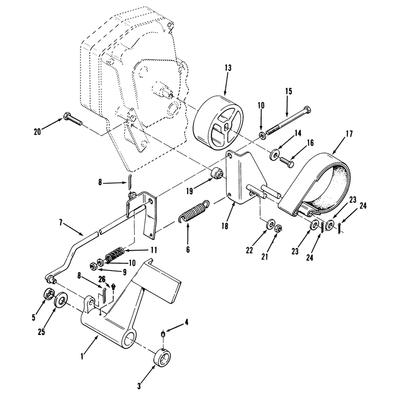 Clutch Brake and Speed Control Linkage 520 H