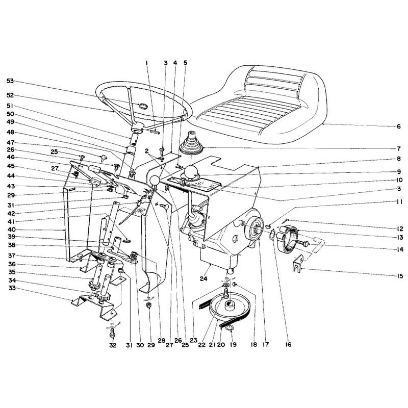 Steering And Transmission Assembly