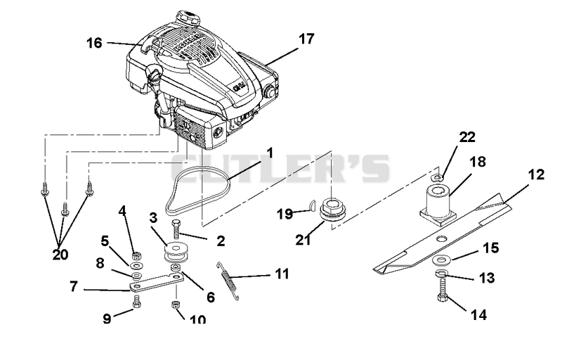 Engine, Blade And Belt