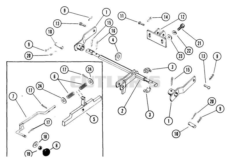 Rear Rock Shaft