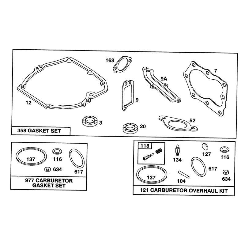 Engine Briggs and Stratton Model 124702-0189-01