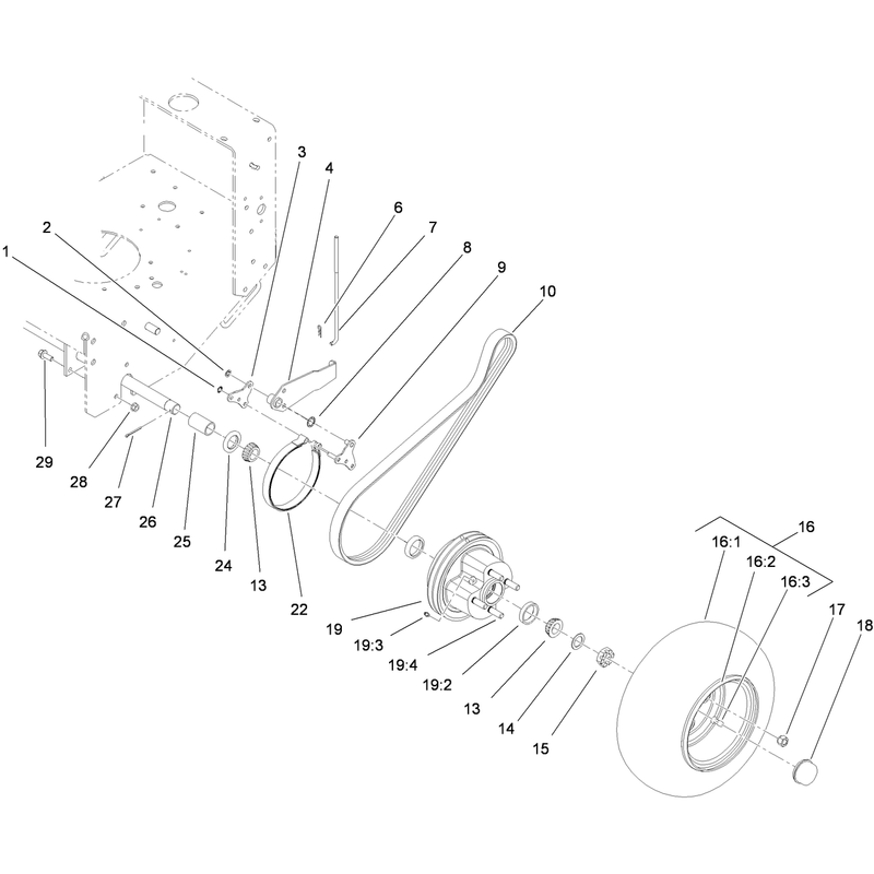 Wheel Drive and Brake Assembly