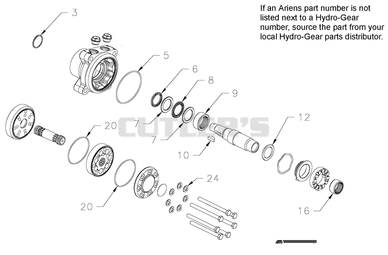 Hydro-Gear Wheel Motor