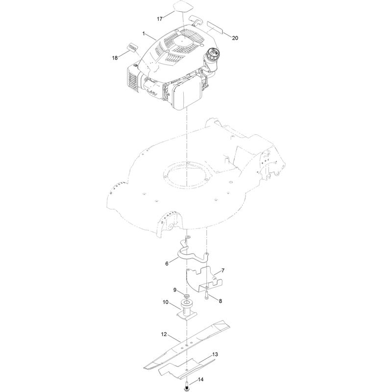 Engine and Blade Assembly
