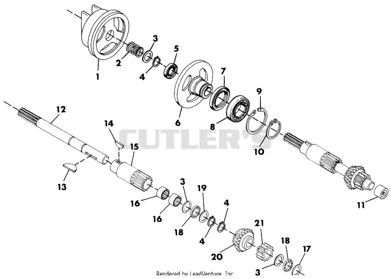 NUMBER ONE SHAFT - FORWARD CLUTCH
