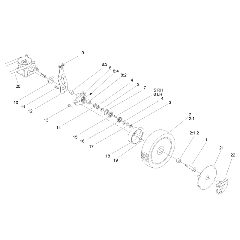 Gearcase and Wheel Assembly