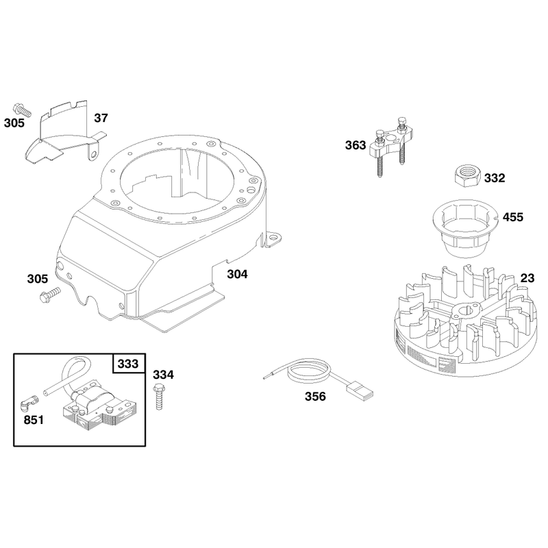Engine Briggs and Stratton Model 12f802-0667-01