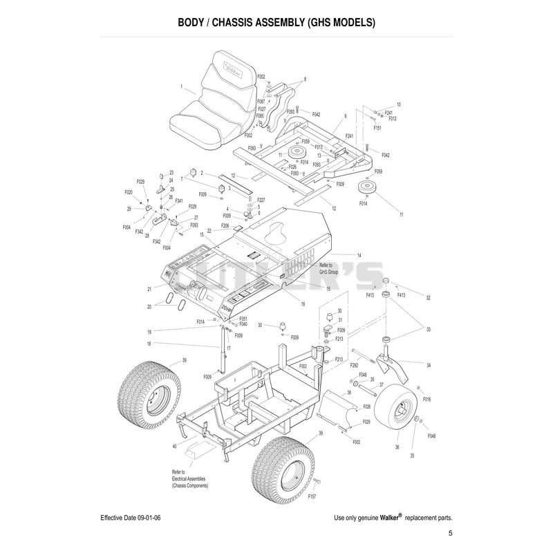 Body Chassis Assembly GHS Models