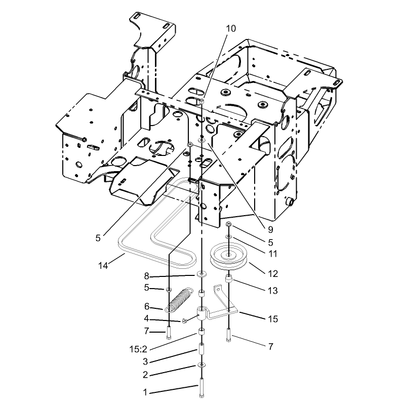 Pump Idler and Belt Assembly