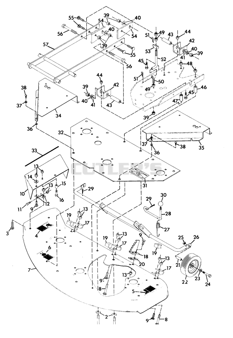 MOWER DECK ASSEMBLY 40"