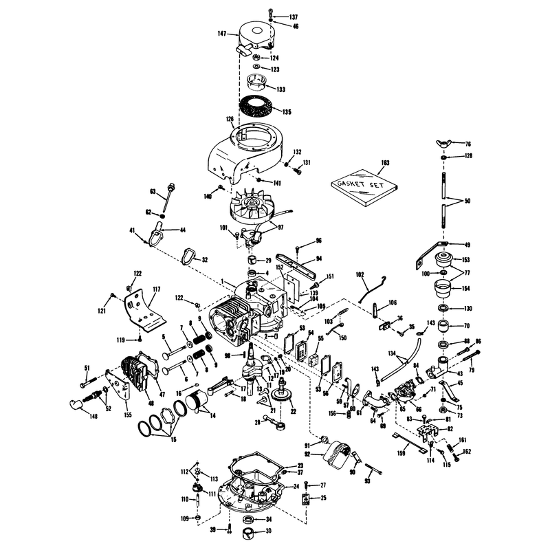 25in and 34in Engine Parts List