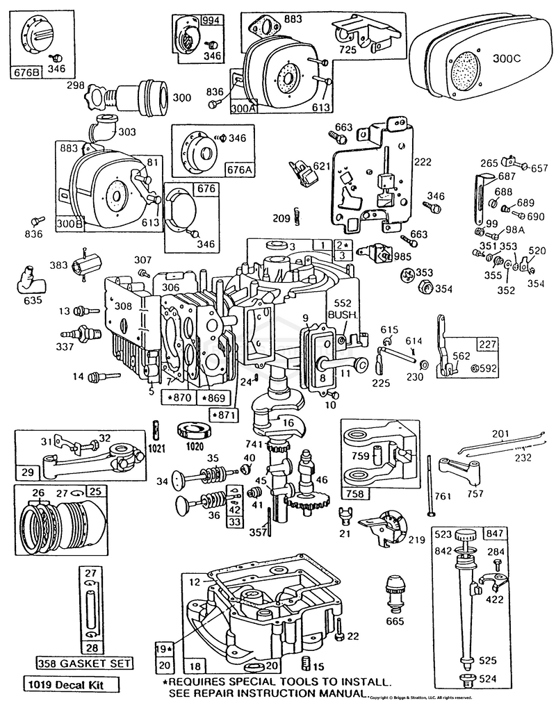 Cyl, Sump, Piston,Controls