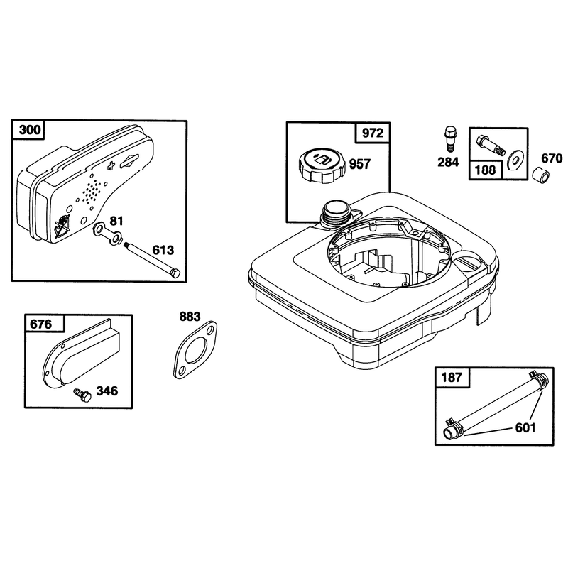 Engine Briggs and Stratton Model 127702-0645-01