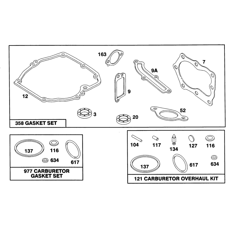 Engine Briggs and Stratton Model 122702-0182-01