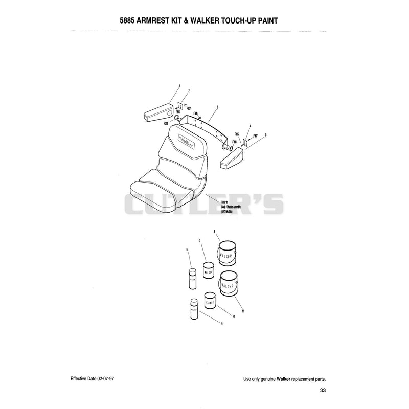 5885 Armrest Kit