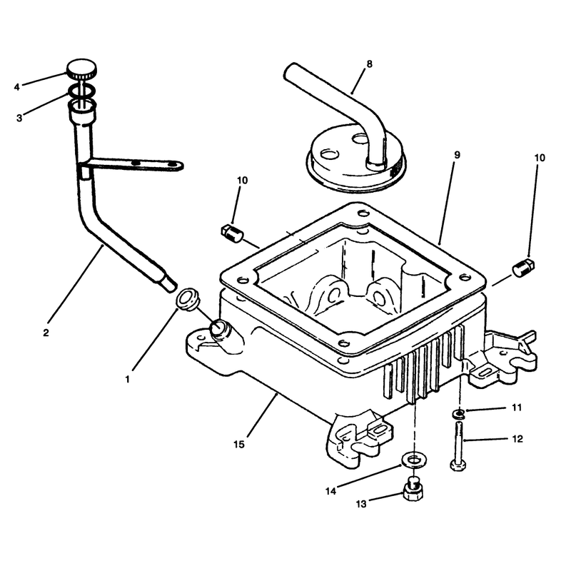 Oil Base and Fuel Pump Onan P220g Type I10808d