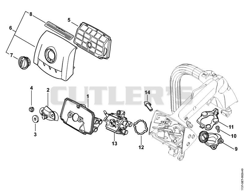 Air filter, Manifold