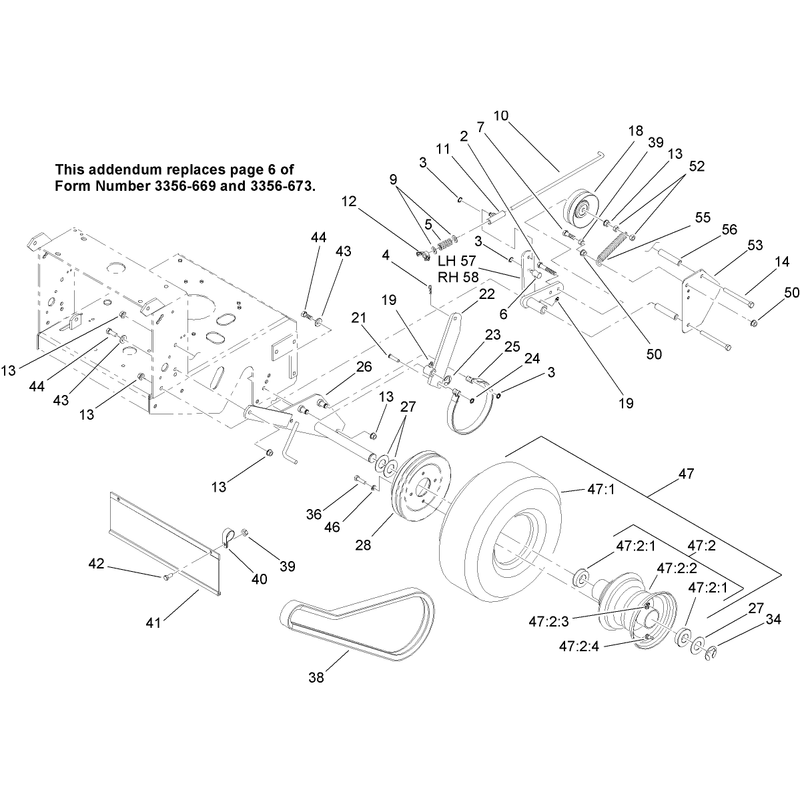 Drive Wheel and Brake Assembly Addendum