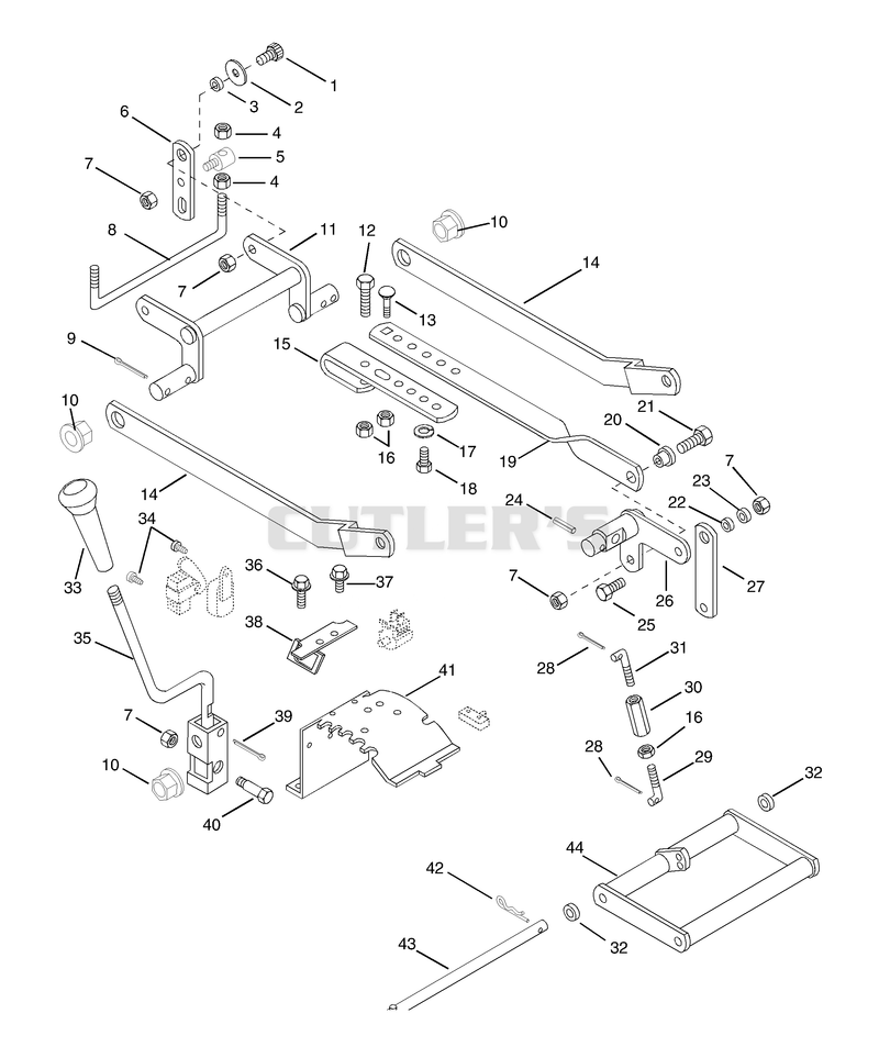 Mower Height Linkage