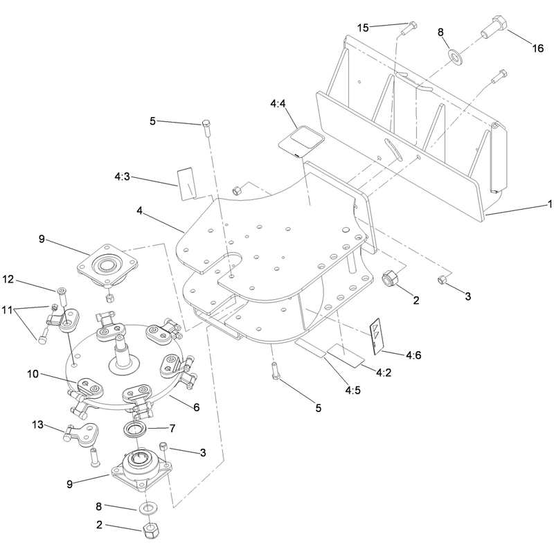 Grinder Frame and Head Assembly