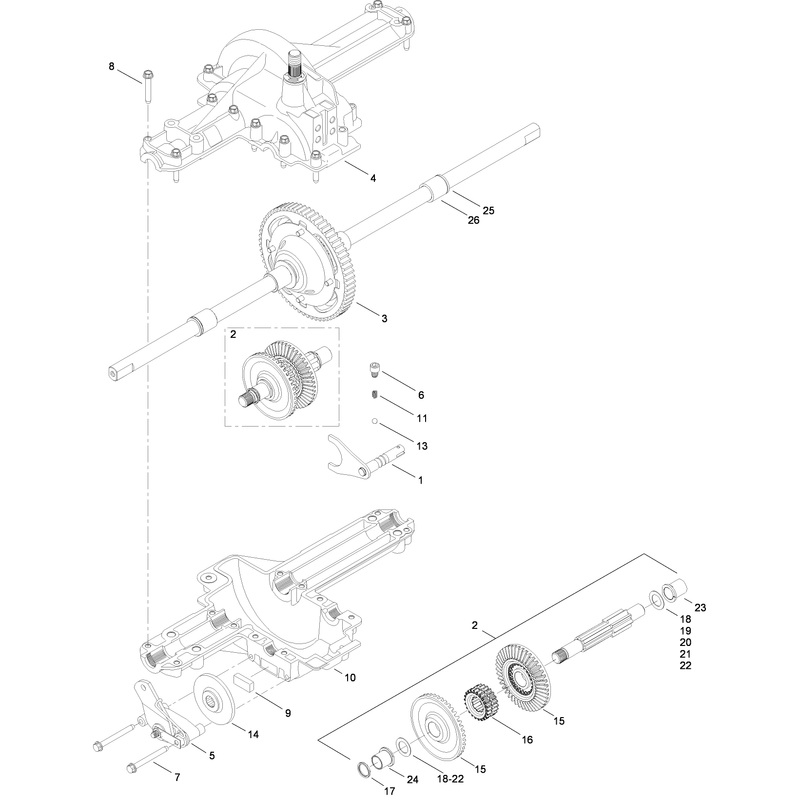 Single Speed Transmission Assembly No 112-6083