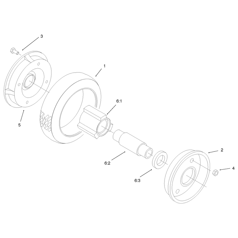 Rear Wheel and Tire Assembly No 74-1720