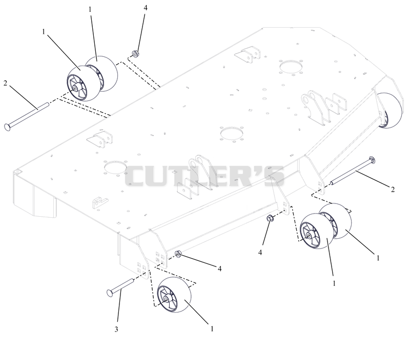 Anti-Scalp Wheels and Baffles - 52"
