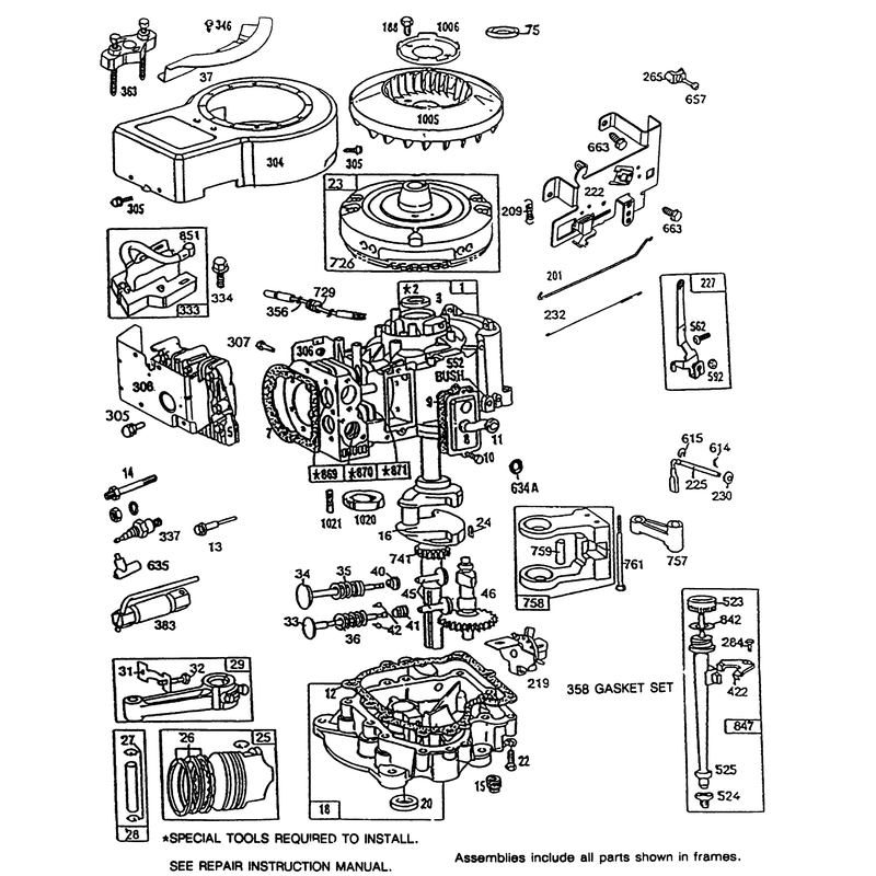 Briggs and Stratton Model No 286707-0119-01