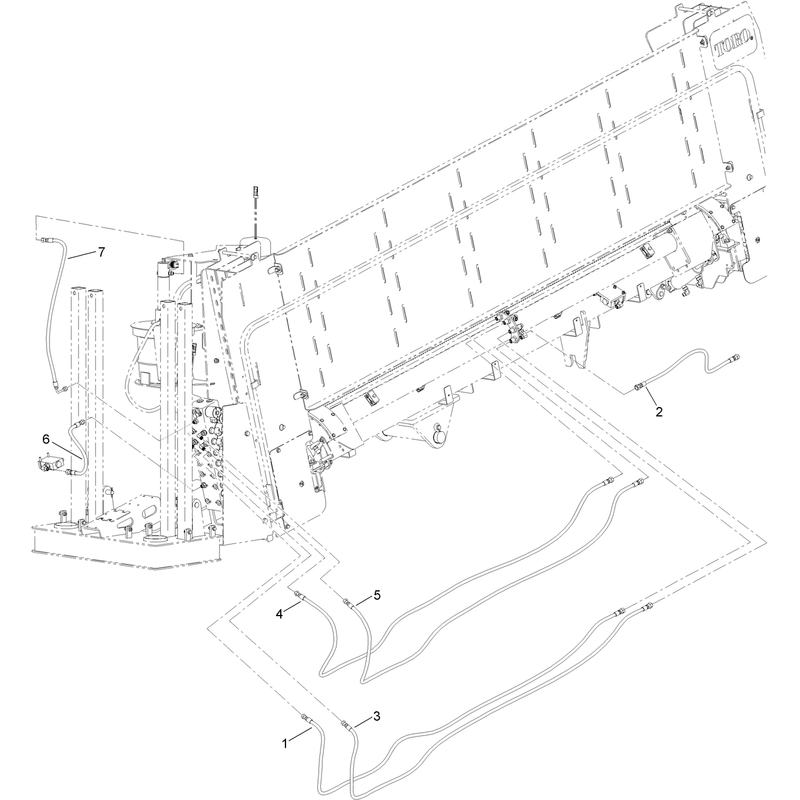 Thrust Frame Hydraulic Hose Assembly No 7