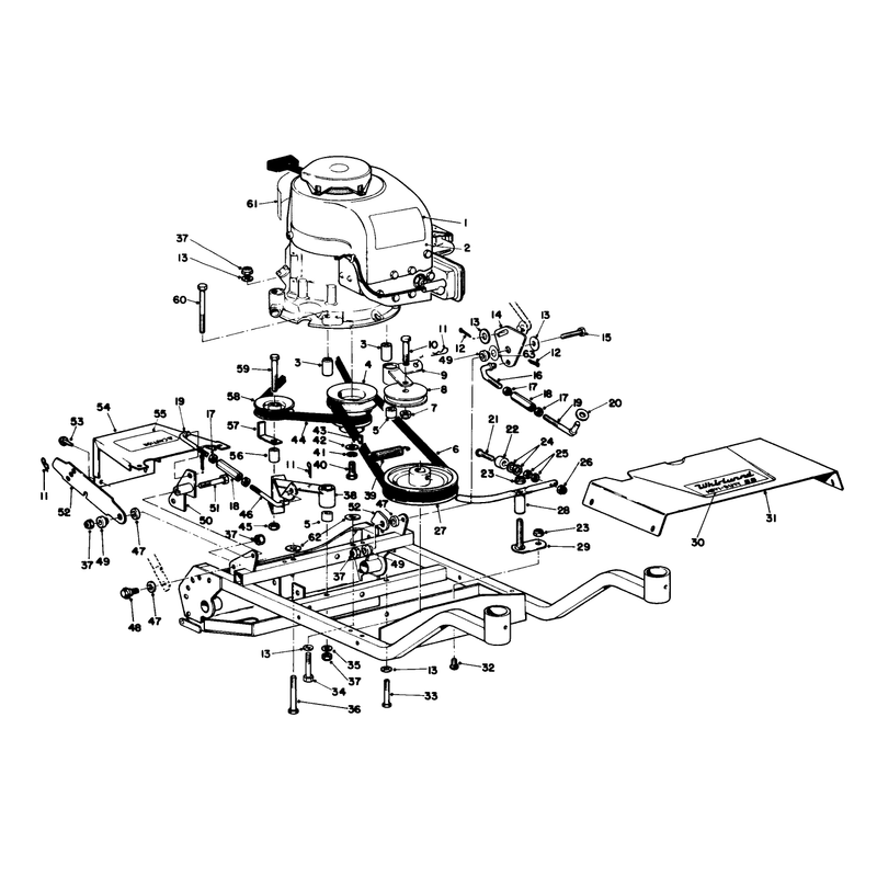 Engine and Frame Assembly