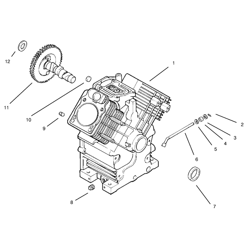 Crankcase Kohler Engine Model Ch20qs Ps 64556