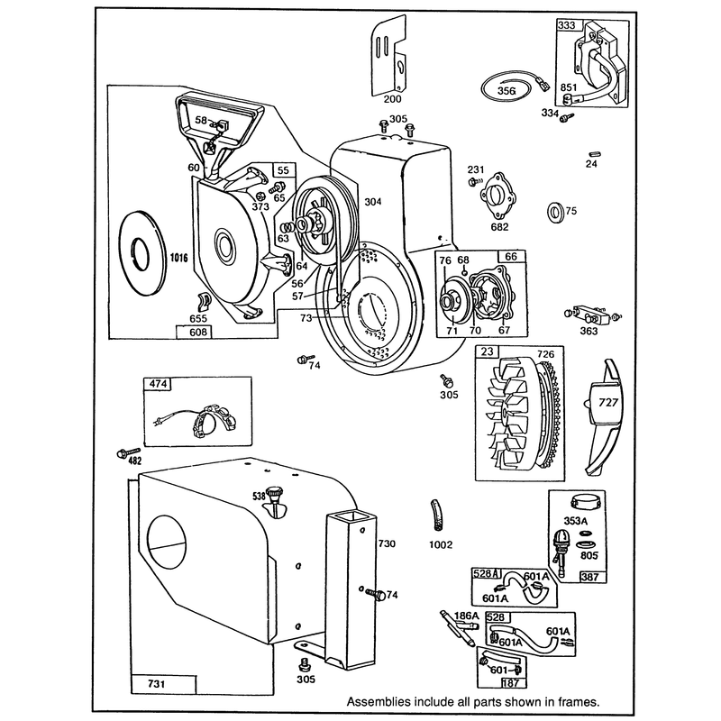 Engine Briggs & Stratton Model 190406 Type 3104-01