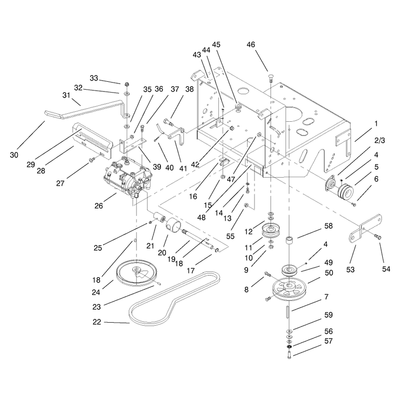 Transmission and Drive Pulley Assembly