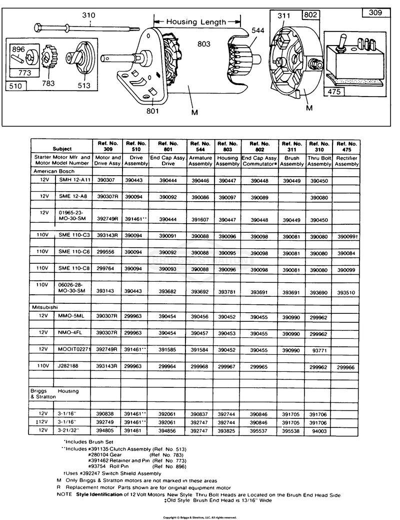 Electric Starter and Starter
