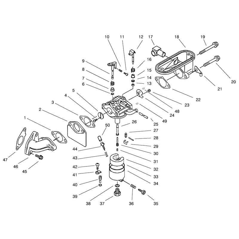 Carburetor Assembly Kawasaki Model FB460V-LS08