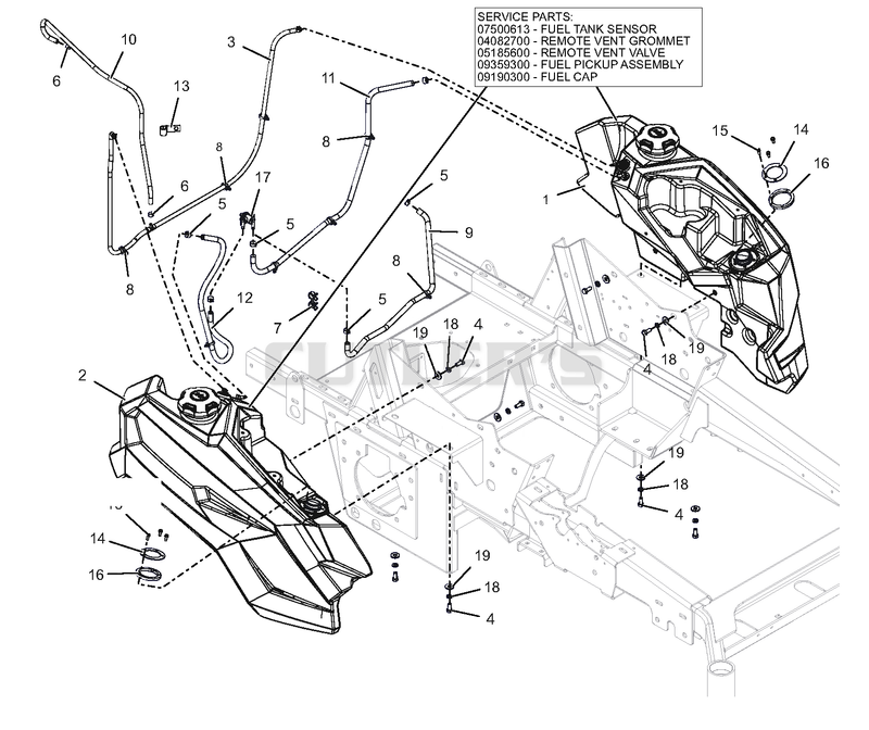 Fuel Tanks - Kawasaki FX1000