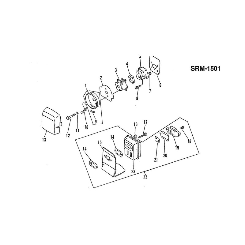Carburetor Air Cleaner and Muffler