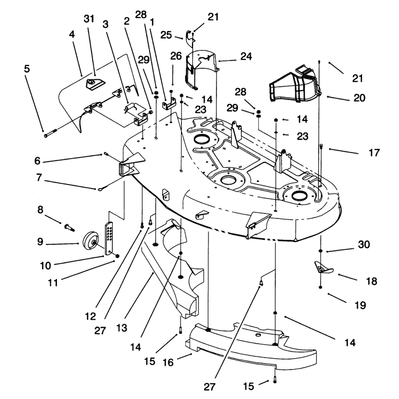 Belt Cover & Deflector Assembly