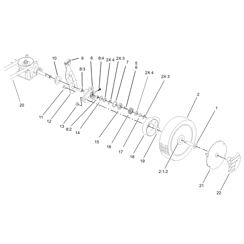 Gear Case and Wheel Assembly