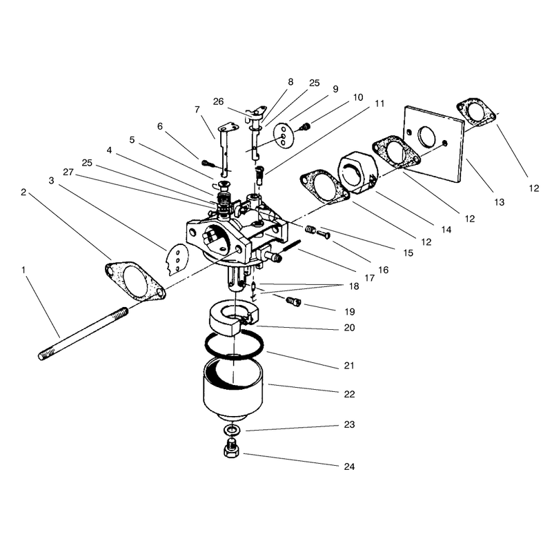 Carburetor Assembly Model No 47pt7-3